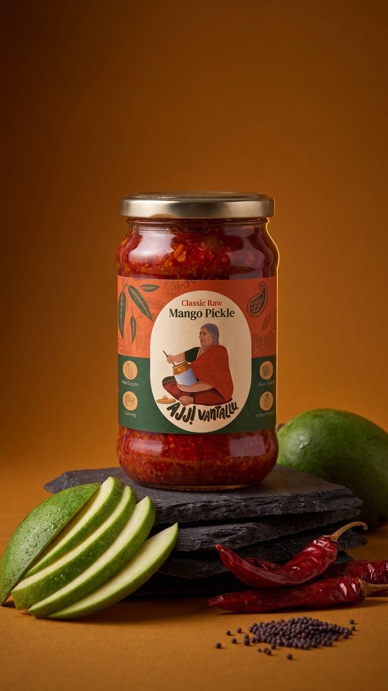 Ajji Vantallu — Artisanal Food & CPG Packaging case study